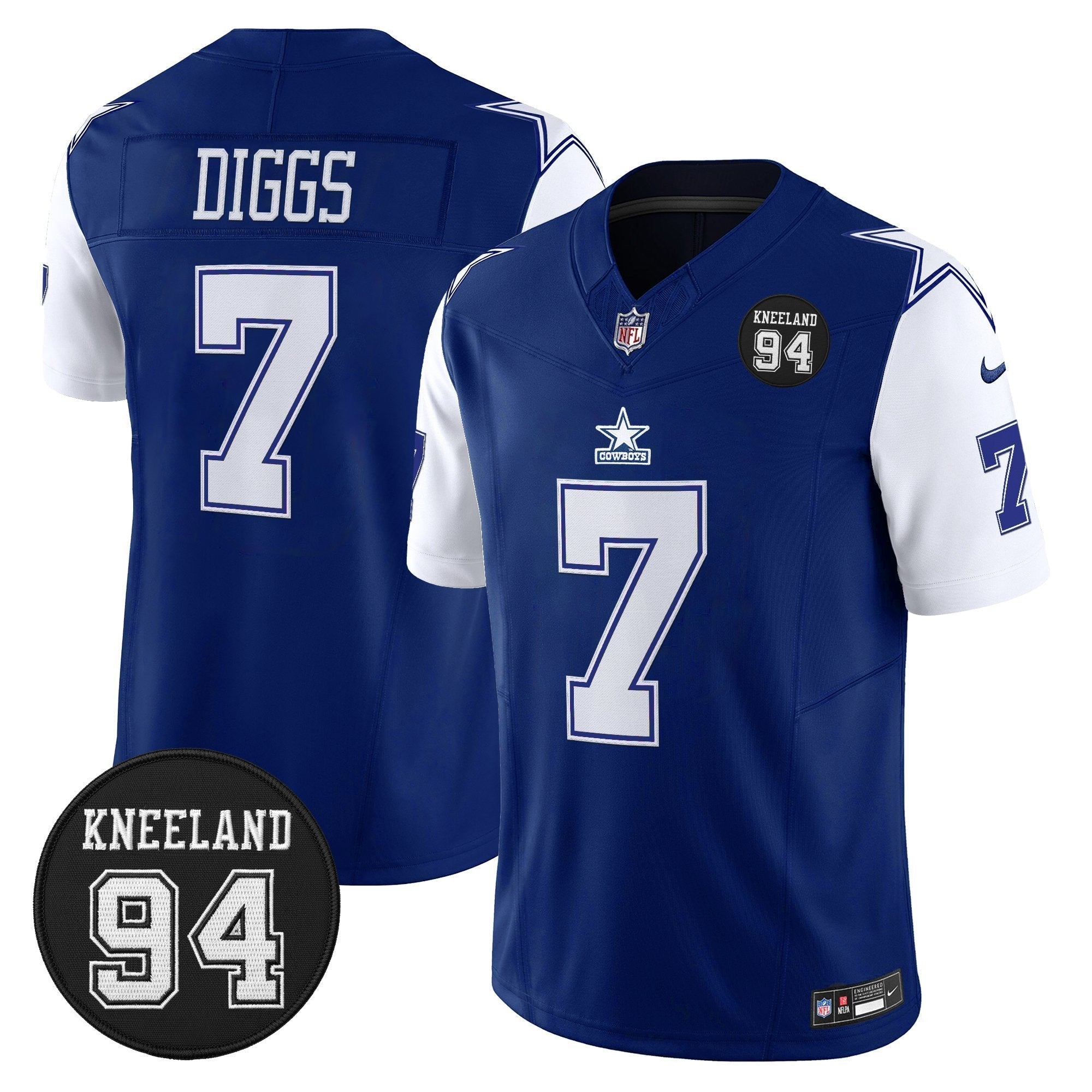 DAL #94 Marshawn Kneeland Memorial Patch Vapor Limited Jersey