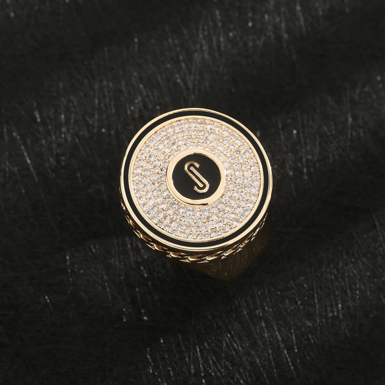 Round men's and women's rings size 7/8/9 fashionable and simple men's and women's business decorative jewelry