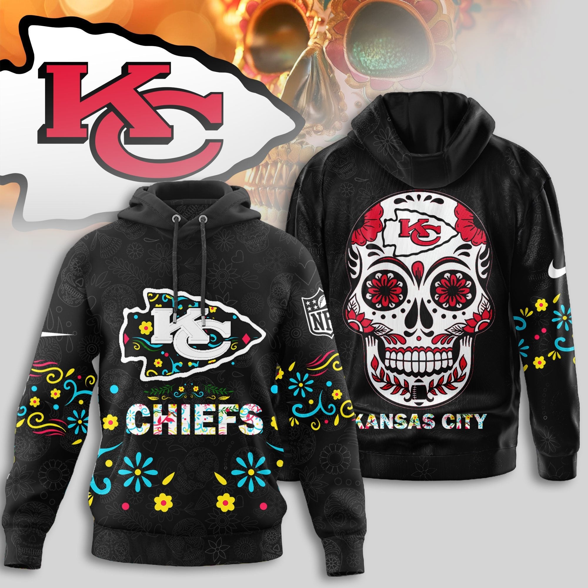 KC | Premium Dia de los Muertos Limited Editions Hoodie MM